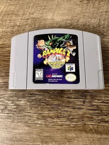 Rampage 2 Universal Tour (Nintendo 64 N64, 1999) N64 Cartridge
