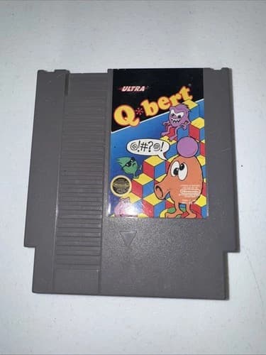 Q*BERT Nintendo NES Game Cartridge Authentic!