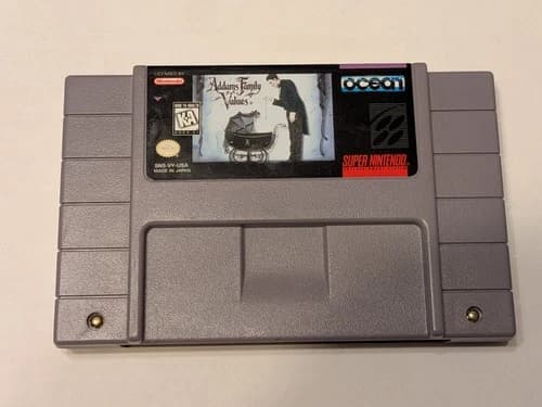 Addams Family Values (Nintendo SNES, 1992) Cartridge Only, Tested