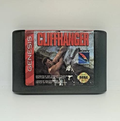 Cliffhanger SEGA Genesis Working Game Cartridge