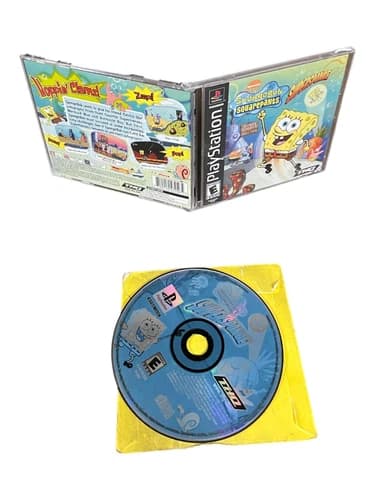 Sony PlayStation 1 PS1 CIB Complete TESTED SpongeBob SquarePants: SuperSponge BL