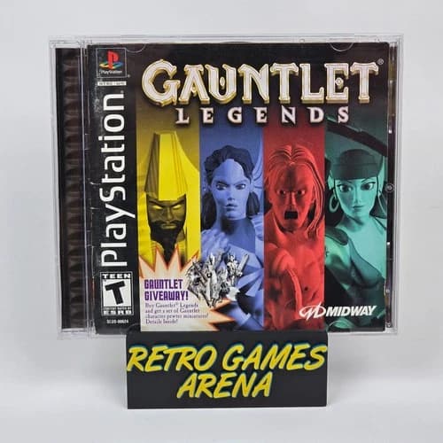 Gauntlet Legends (PlayStation 1 PS1) Black Label CIB COMPLETE