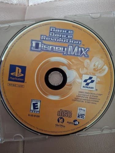 Dance Dance Revolution Disney Mix PS1 Disc Only Tested Working Condition