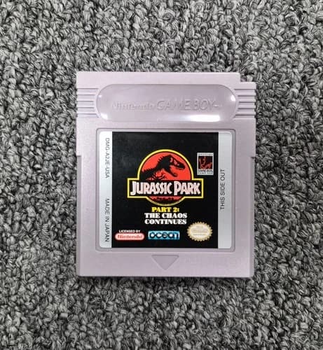 Jurassic Park Part 2: The Chaos Continues Nintendo Gameboy GB Original