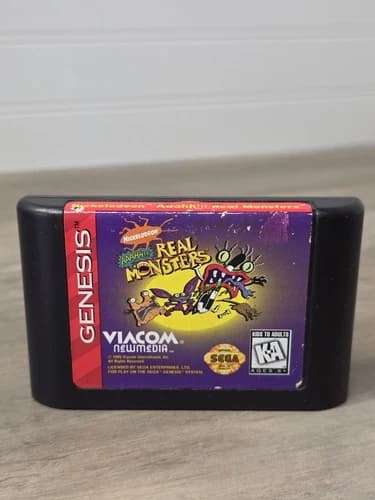 AAAHH Real Monsters (Sega Genesis, 1995) Cartridge Only - Tested & Working