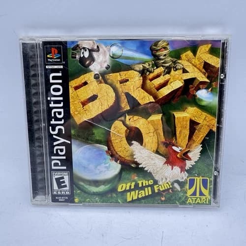 Breakout (Sony PlayStation 1, 2000) PS1 Complete CIB