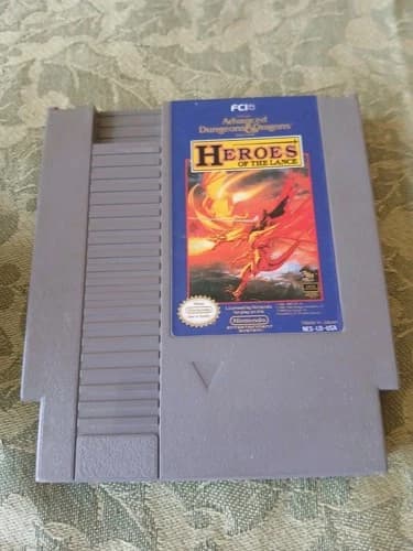 Advanced Dungeons & Dragons Heroes of the Lance Nintendo NES Game - Authentic