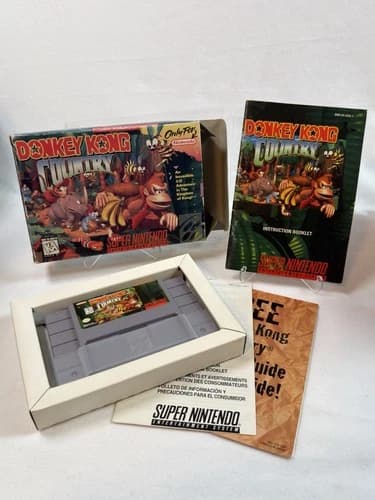 Donkey Kong Country (SNES/Super Nintendo) CIB/ Complete - w/Inserts - Tested!