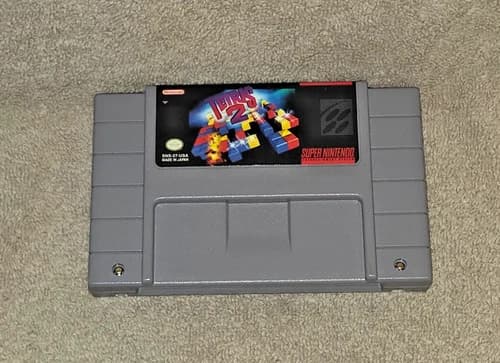 SNES Super Nintendo Game TETRIS 2 TESTED FREE SHIPPING!