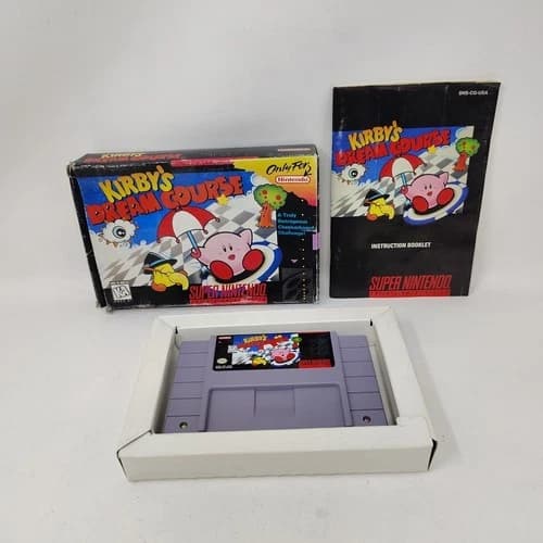 Kirby's Dream Course (Super Nintendo SNES) Complete in Box Manual CIB Tested