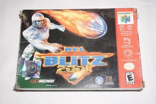 NFL Blitz 2001 (Nintendo 64 N64) Complete in Box w/ Reg CIB