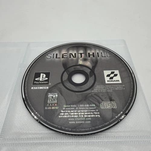 Silent Hill PlayStation One PS1 Black Label Disc Only Konami Horror Game Tested