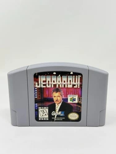 Jeopardy (Nintendo 64 N64) Authentic & Tested Working Video Game Cartridge Nice