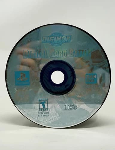 Refurbished Digimon Digital Card Battle PS1 PlayStation 1 Tested Pristine Disc