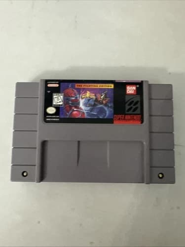 Mighty Morphin Power Rangers The Fighting Edition Super Nintendo SNES