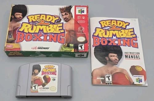 Ready 2 Rumble Boxing (Nintendo 64 N64) Complete CIB - Authentic - Tested!