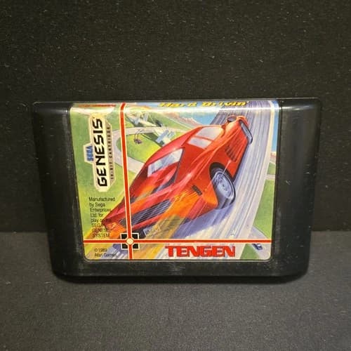 Hard Drivin' (Sega Genesis, 1991) Authentic Racing Game Cartridge Only TESTED