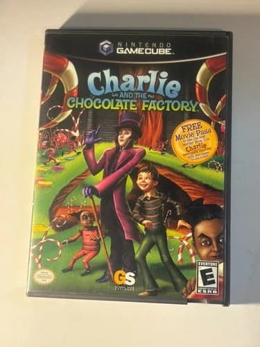 Charlie and the Chocolate Factory Nintendo GameCube CIB 2005 Willy Wonka Game