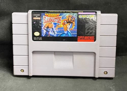 Saturday Night Slam Masters (Super Nintendo/SNES) Tested Authentic Cartridge