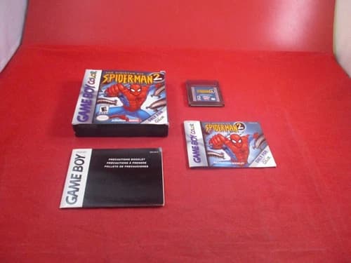 Spider-Man 2: The Sinister Six (Nintendo Game Boy Color) COMPLETE w/ Box manual