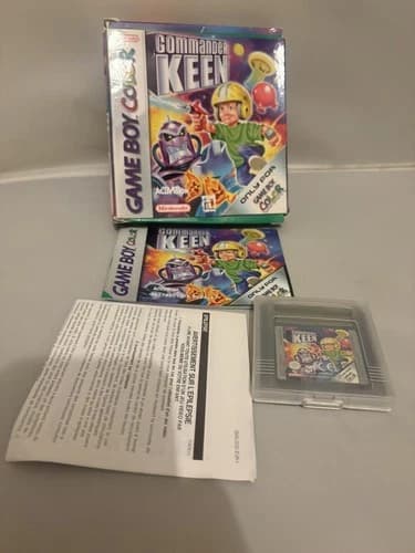 Commander Keen | Game Boy Color GBC Game Box Manual