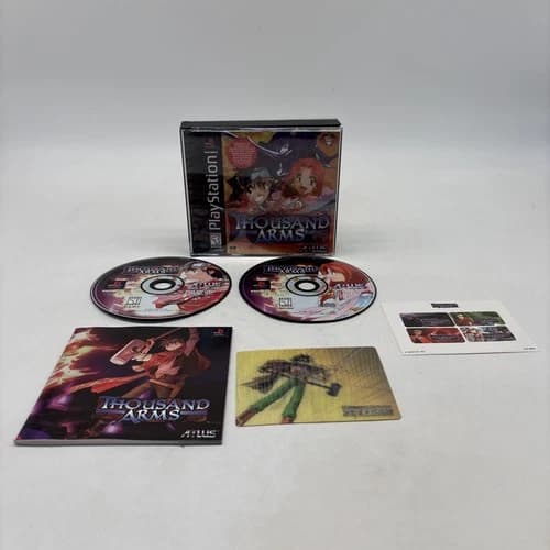 Thousand Arms (Sony PlayStation 1, 1999), Black Label, CIB w/ Registration Card!