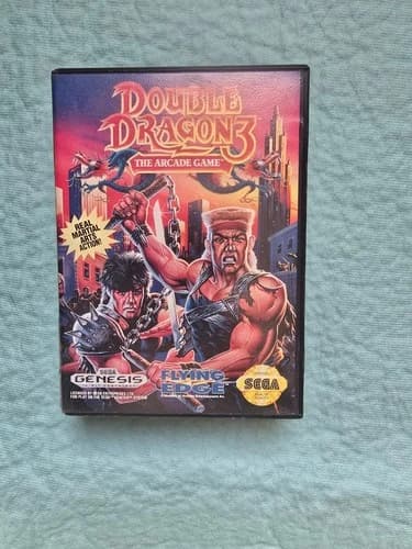 Double Dragon 3 The Arcade Game Sega Genesis CIB Complete Tested