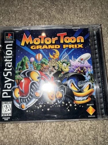 Motor Toon Grand Prix Sony PlayStation 1, 1996 CIB Complete PS1 (C-4)