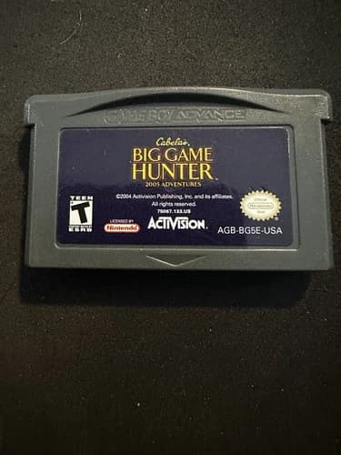 Cabelas Big Game Hunter Nintendo Gameboy Advanced GBA CLEANED & Tested