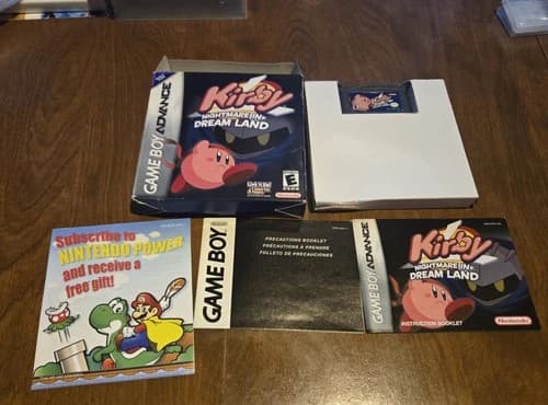Kirby: Nightmare in Dream Land (Game Boy Advance GBA) Complete in Box CIB