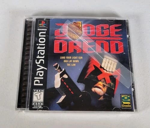 Judge Dredd Sony PlayStation 1 1998 PS1 CIB Complete Scratched Tested Working