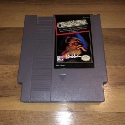 The Chessmaster Nintendo NES Game Cartridge Only - Chess - Back Label Torn