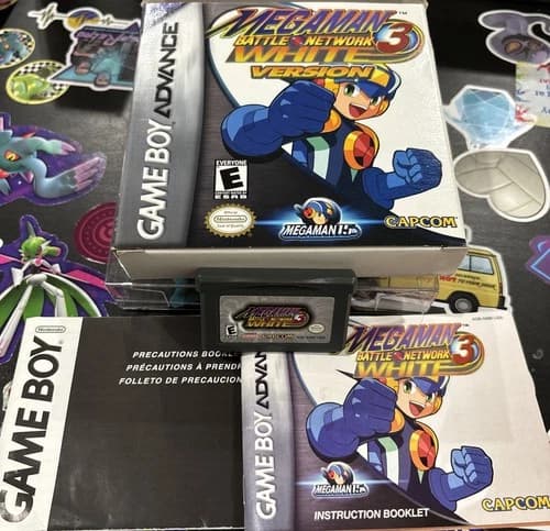 Mega Man Battle Network 3: White Version (Nintendo Game Boy Advance, 2003) CIB