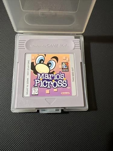 Mario's Picross Authentic Nintendo Game Boy 1995 Edition tested/works