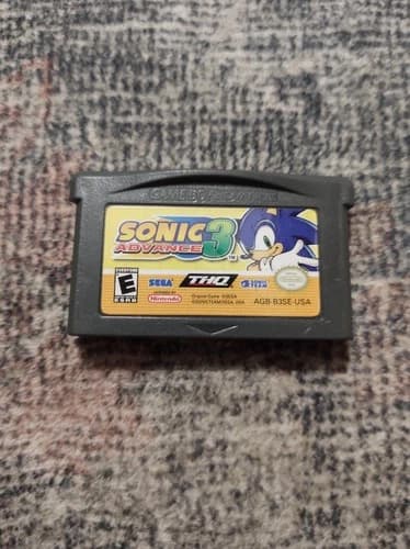 Sonic Advance 3 Nintendo Gameboy Advance GBA 2004 Cleaned And Tested