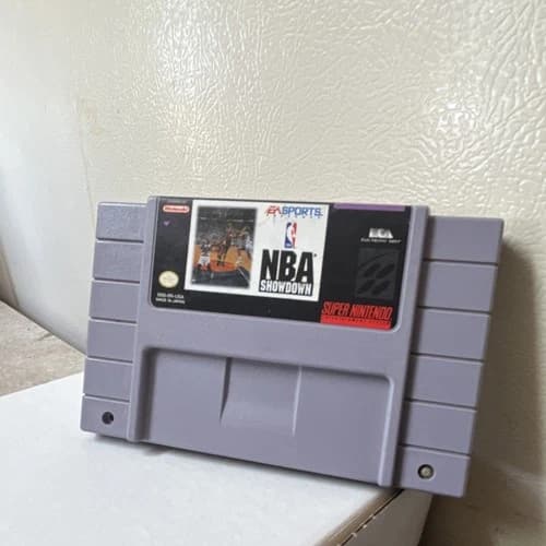 EA SPORTS NBA Showdown Super Nintendo SNES 1993 Basketball Sports Game