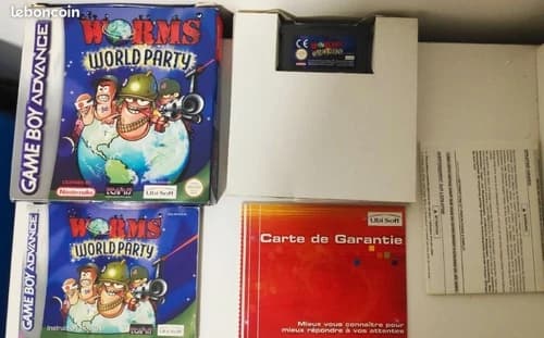worms world party gameboy advance COMPLETE