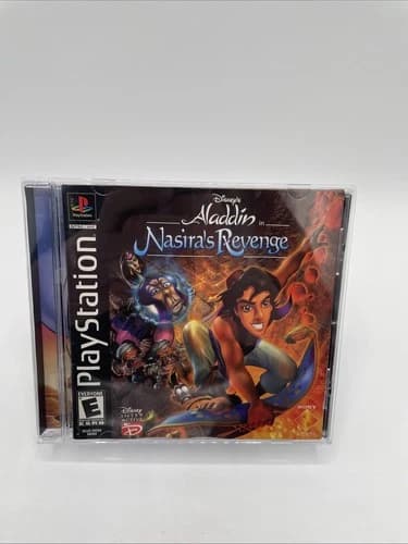 Disney's Aladdin in Nasira's Revenge PS1 PlayStation 1 Complete CIB VG
