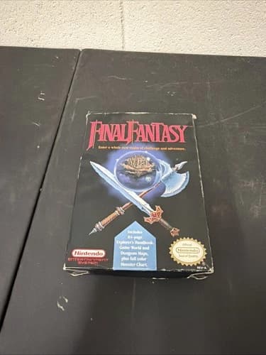Final Fantasy with manual and box CIB (Nintendo NES, 1990)