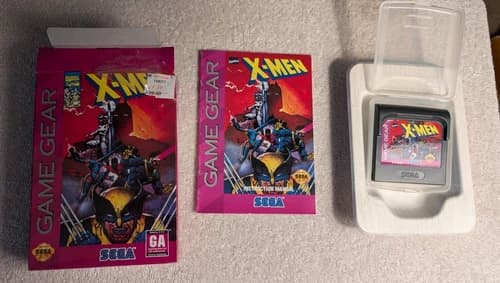 Sega Game Gear X-Men COMPLETE BOX TESTED