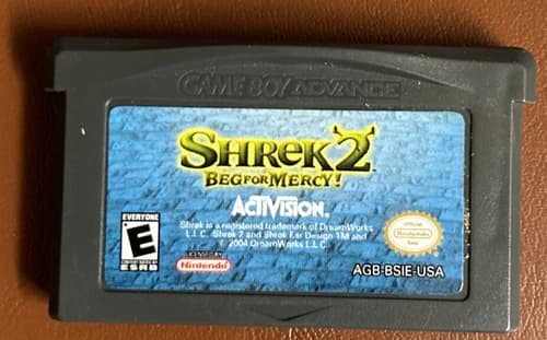 Shrek 2 Beg for Mercy Nintendo Game Boy Advance Video Game