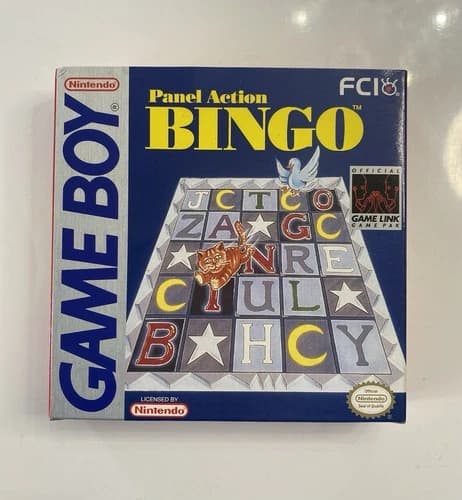 Game Boy Panel Action Bingo (Nintendo Game Boy) Complete CIB. Authentic. Tested.