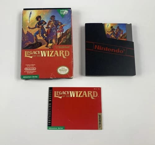 NES Legacy of the Wizard Complete in Box Cleaned Tested