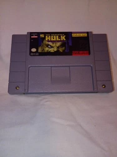 The Incredible Hulk Super Nintendo Entertainment System 1994 SNES Cartridge Only