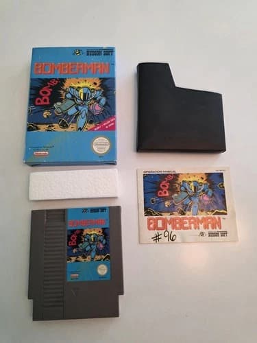 Hudson Soft Bomberman Nintendo NES 1987 Complete Puzzle NTSC-U/C Manual Included