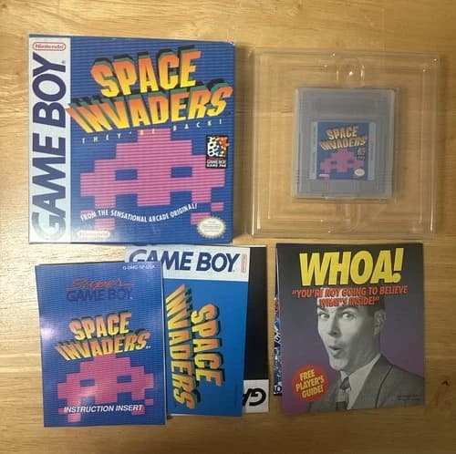Space Invaders (Nintendo Game Boy, 1994) Complete CIB Great Condition