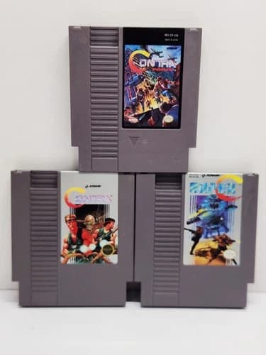 Nintendo Contra Trilogy Contra, Super C And Contra Force Nes Authentic Tested