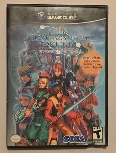 Phantasy Star Online Episode 1& 2 Plus Gamecube WORKING