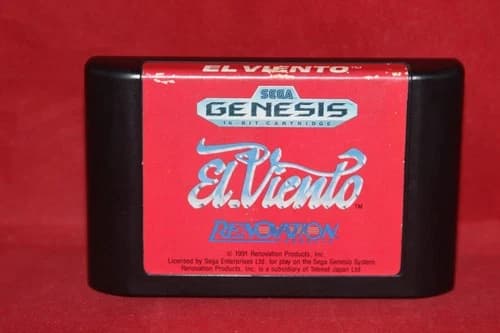 El Viento (Sega Genesis, 1991) Authentic Game Cartridge