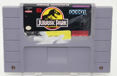 Jurassic Park (Super Nintendo SNES, 1993) Authentic. Working.